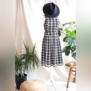 Black and Whit plaid dress